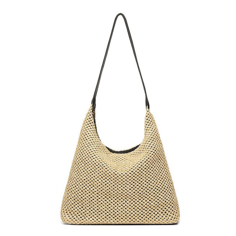 Straw underarm shoulder bag