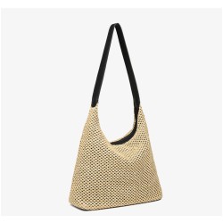 Straw underarm shoulder bag