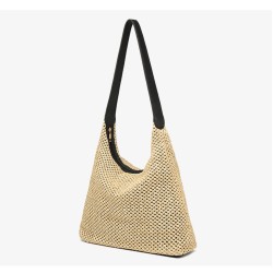 Straw underarm shoulder bag