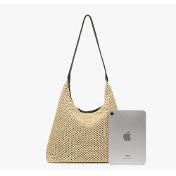 Straw underarm shoulder bag