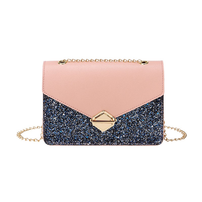 Glitt sequined small square bag