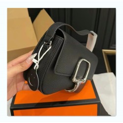 High-grade leather hip bag